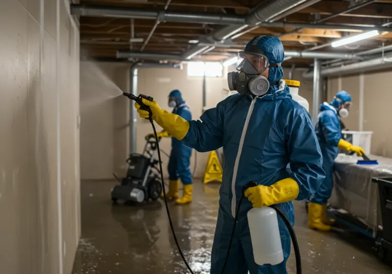 Basement Sanitization and Antimicrobial Treatment process in Hawaiian Beaches, HI
